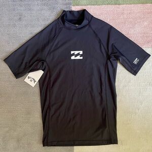 BNWT Billabong Boy’s Black Swim Shirt, M 8/12